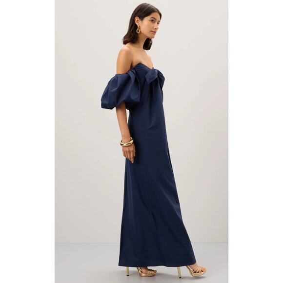 CAROLINE CONSTAS Reyna Navy Dress - Size XS - Picture 2 of 9